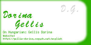 dorina gellis business card